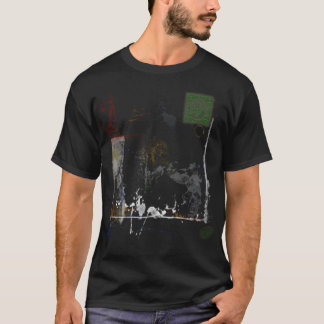 Abstracte grunge t-shirt