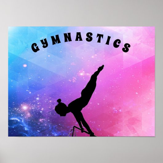 Abstracte gymnastiek poster (Voorkant)