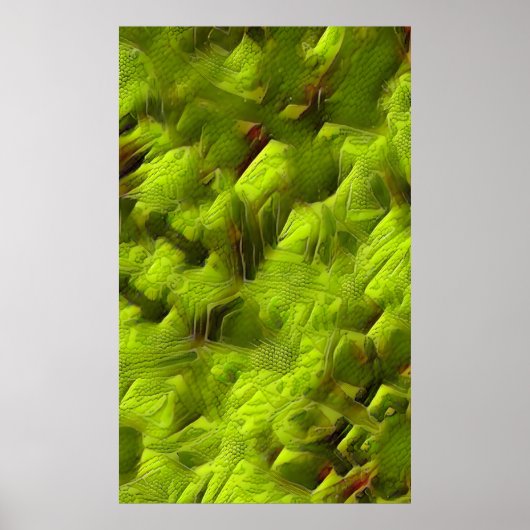 Abstracte Hagedis Huid Poster (Voorkant)
