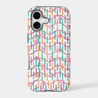 Abstracte halfcirkel mod op fusie kunstpatroon