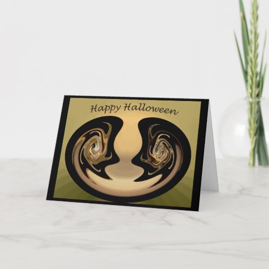 Abstracte Halloween Kaart #2 (Voorkant)