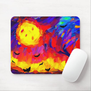 Abstracte Halloween nacht Muismat