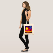 Abstracte Halloween nacht Tote Bag (Voorkant (model))