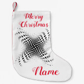 Abstracte halve toon Circles X Thunder_Cove Kleine Kerstsok (Voorkant)