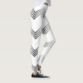 Abstracte halve toon pulserende cirkelbogen leggings (Rechts)