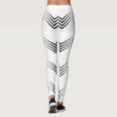 Abstracte halve toon pulserende cirkelbogen leggings (Achterkant)