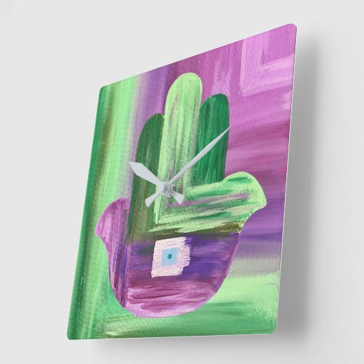 Abstracte Hamsa Wall klok (Hoek)