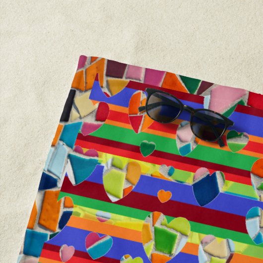 Abstracte handdoek van het mozaïekpatroon (In situ)