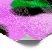 Abstracte handtekenflessenpenseel naadloos poster (Hoek)