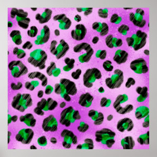 Abstracte handtekenflessenpenseel naadloos poster