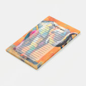 Abstracte Happy Rainbow Elephant Post-it® Notes (Schuin)