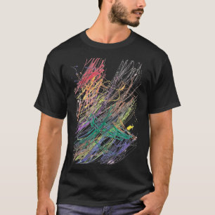 "Abstracte harmonie: Kinderachtige tekening voor v T-shirt