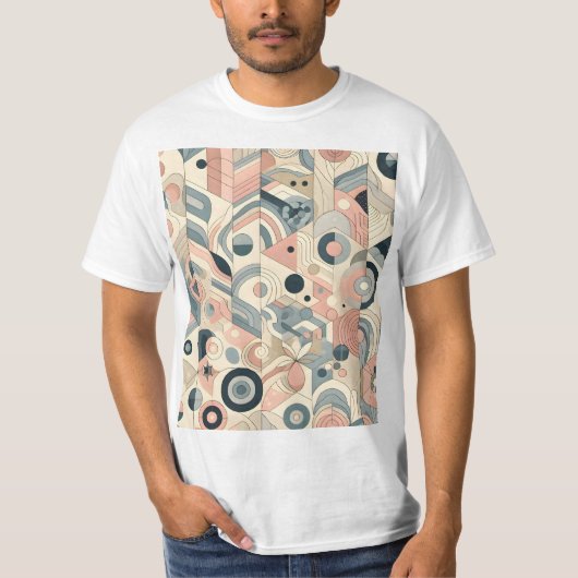 Abstracte harmonie t-shirt (Voorkant)