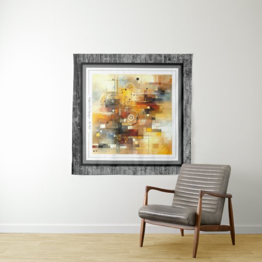 Abstracte Harmonie Wandkleed (In Situ (horizontaal))