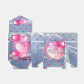 Abstracte harten bruiloft feest viering bedankdoosjes (Uitgevouwen)