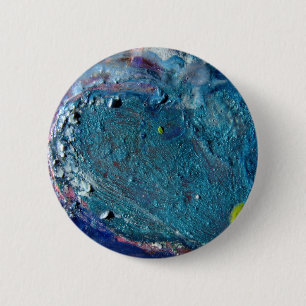 Abstracte hartslag Gesmelte kraakbeen Ronde Button 5,7 Cm