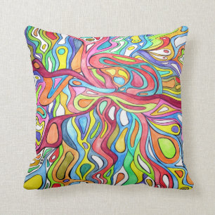 Abstracte hartslag kussen