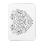 Abstracte hartslag magneet (Verticaal)