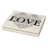 Abstracte hartslag rubberstempel (Stempel)