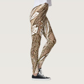 abstracte hedendaagse grote patroontinten van brui leggings (Rechts)