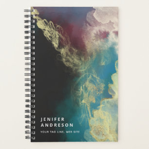 Abstracte hedendaagse moderne artistieke inktplann planner