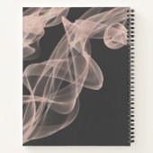 Abstracte hedendaagse roos gouden glitter pocket f notitieboek (Achterkant)