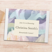 Abstracte Hedendaagse Waterverf Pensioen Partij