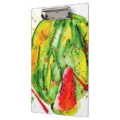 Abstracte heldere waterverf watermeloen klembord (Links)