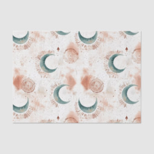 Abstracte Hemelse Halve Manen Terracotta Tissuepapier