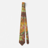 Abstracte herfst eiken bladeren Stropdassen (Voorkant)