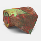 Abstracte herfst eiken bladeren Stropdassen (Opgerold)