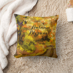 Abstracte herfst Herfst kunst Kussen