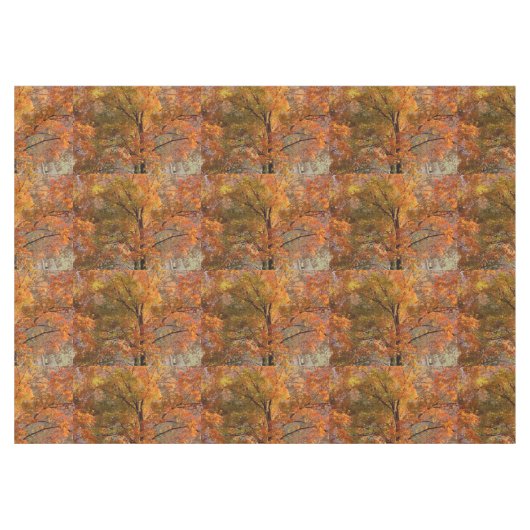 Abstracte herfst lekt op het tafelblad Trees Tafelkleed (Voorkant (Horizontaal))