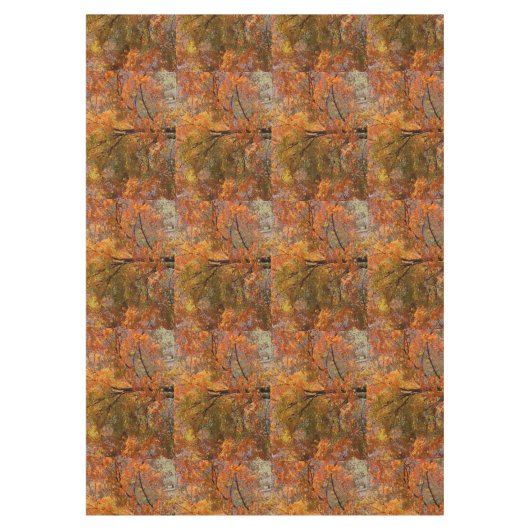 Abstracte herfst lekt op het tafelblad Trees Tafelkleed (Voorkant)