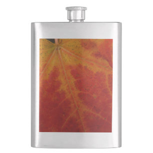 Abstracte herfst-natuurfotografie van rode esdoorn heupfles