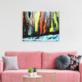 Abstracte herfst van de zijkant canvas afdruk (Insitu (Woonkamer))