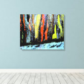 Abstracte herfst van de zijkant canvas afdruk (Insitu (Houten vloer))