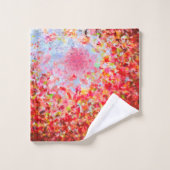 - Abstracte herfstbladeren en lucht Bad Handdoek (Wasdoekje)