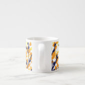 Abstracte herfstboom Modern Pattern Espresso Kop (Achterkant)