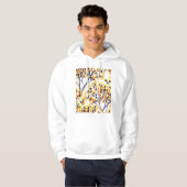 Abstracte herfstboom Modern Pattern Hoodie (Voorkant volledig)
