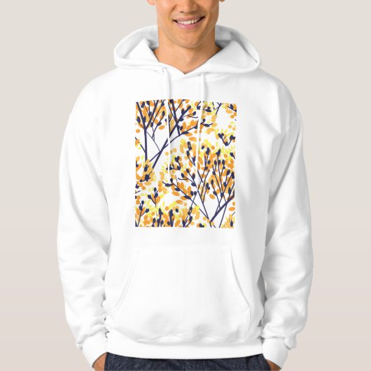 Abstracte herfstboom Modern Pattern Hoodie (Voorkant)