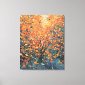 Abstracte herfstbries voor fijne kunst canvas afdruk (Voorkant)