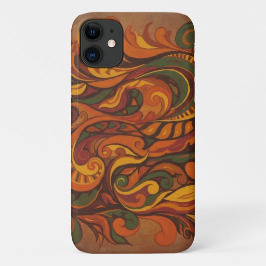 ABSTRACTE HERFSTKLEUREN ONTWERP Case-Mate iPhone CASE (Achterkant)