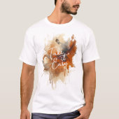 Abstracte herfstspatten t-shirt (Voorkant)