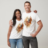 Abstracte herfstspatten t-shirt (Unisex)