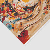 Abstracte herfstzonsondergang Breeze Tissuepapier (Detail)