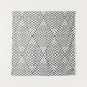 Abstracte herhalingslijnen wandkleed (Voorkant)