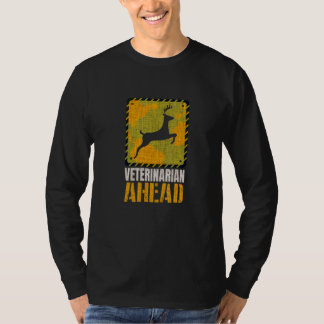 Abstracte herten van dierenartsen citaat t-shirt