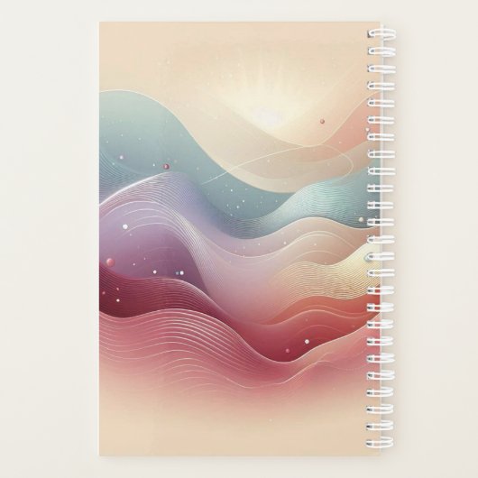 Abstracte heuvelplanner planner (Achterkant)