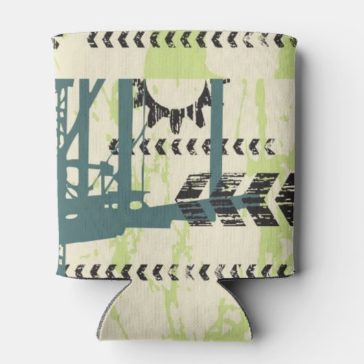 Abstracte hi-tech achtergrond blikjeskoeler (Achterkant)